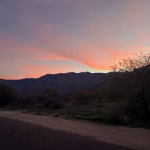 Day1: Sunrise start from Catalina State Park