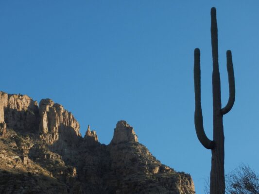 Pusch Ridge Wilderness: Finger Rock from steep old trail