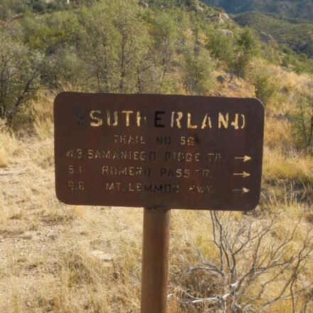 Day1: Historic sign marks trail junctions