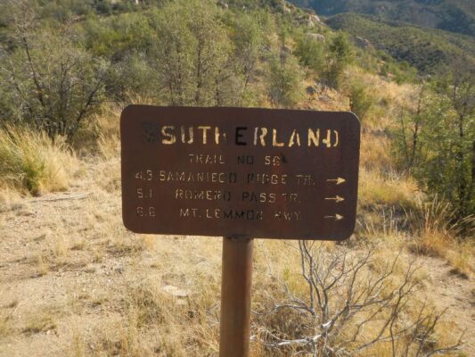 Day1: Historic sign marks trail junctions