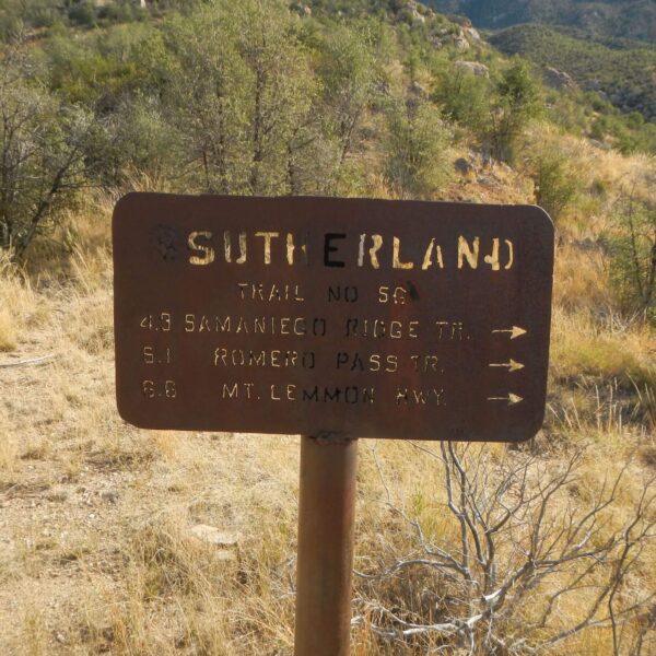 Day1: Historic sign marks trail junctions