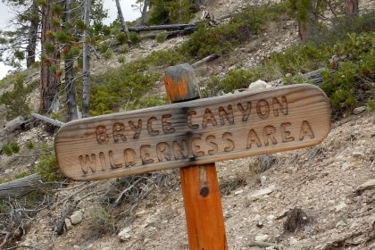 Bryce Canyon Backcountry, wrongly called wilderness, May