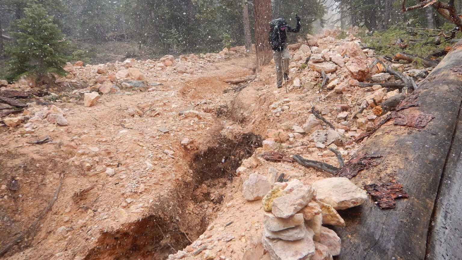 Bryce Canyon Backcountry, Park Service trail disrepair, May