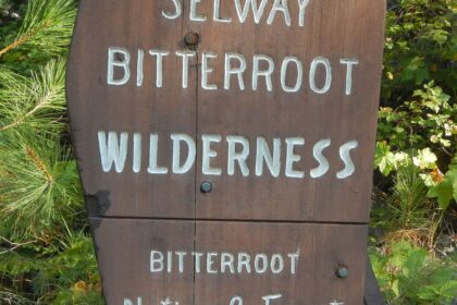 Selway Bitterroot Wilderness, sign, July 2025