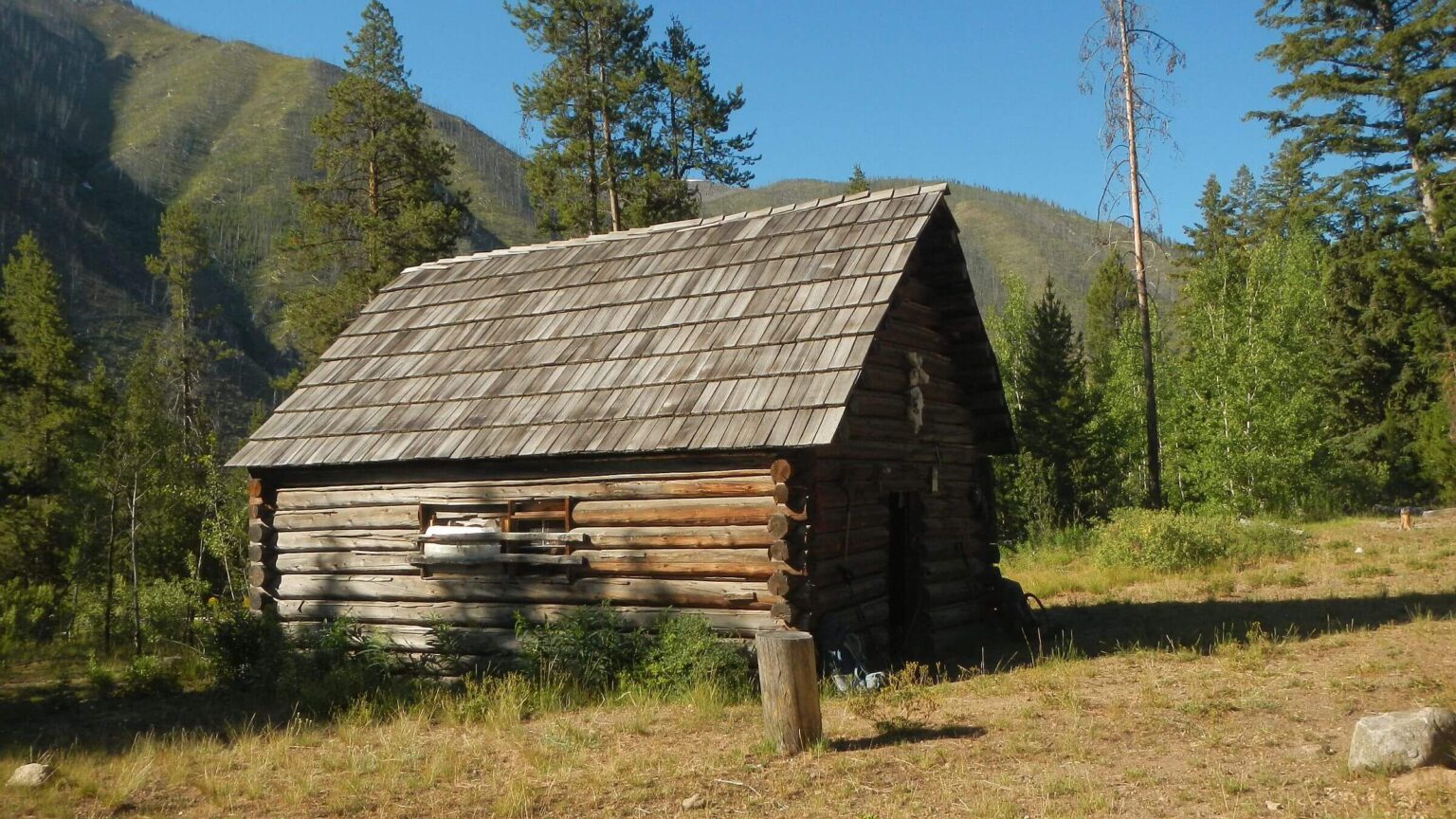 Frank Church Wilderness, Pistol Creek cabin, July 2025