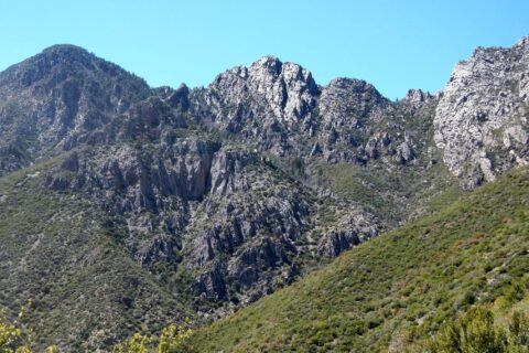 Four Peaks Wilderness, backpacking, Four Peaks ridge, April