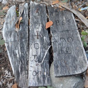 Galiuro Wilderness, Forest Service sign, January