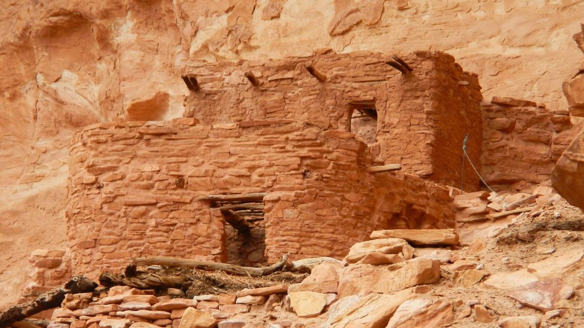 Grand Gulch Wilderness Study Area, Split Level Ruin, May