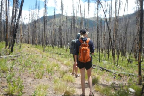 Frank: Middle Fork Salmon River, day hikers from Dagger Falls Trailhead