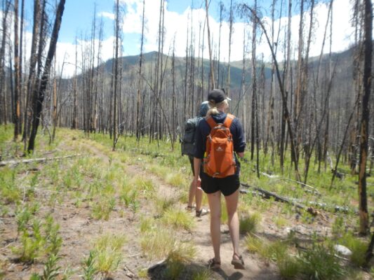 Frank: Middle Fork Salmon River, day hikers from Dagger Falls Trailhead