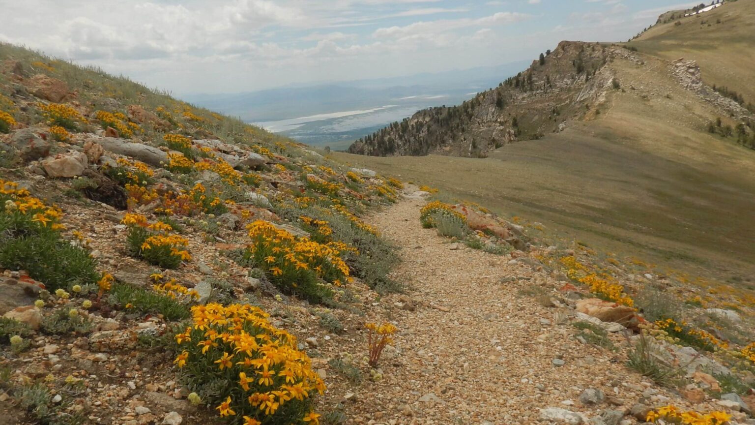 Ruby Mountains Wilderness, Ruby Crest Trail, sunset, July 2023