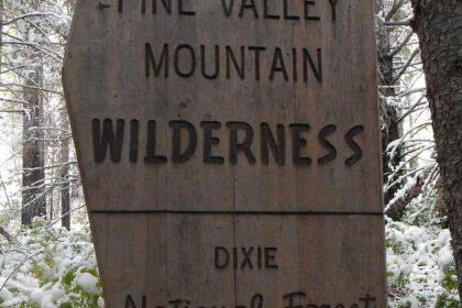 Pine Valley Mountain Wilderness, sign, May 2026
