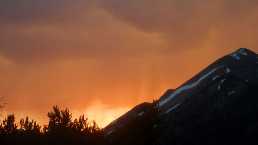 Pioneer Wilderness Study Area, sunset, July