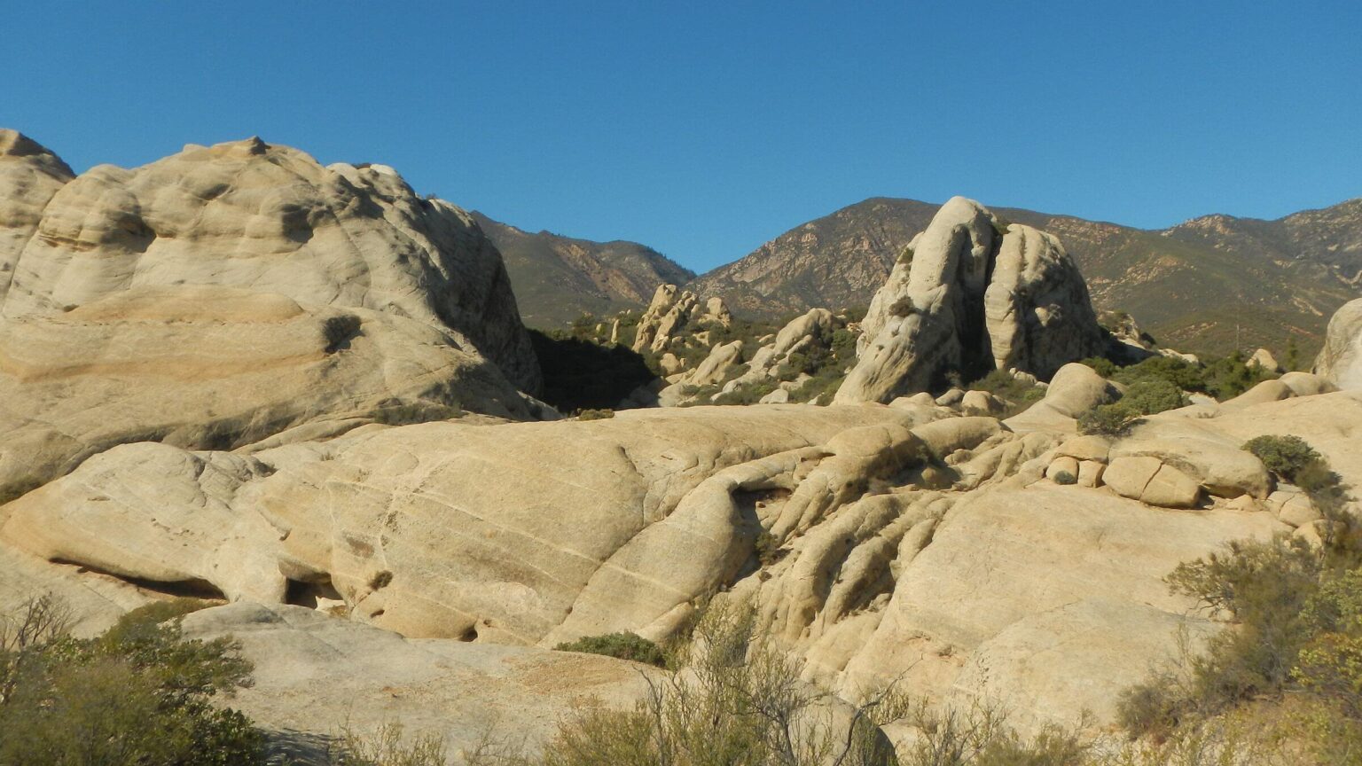 Sespe Wilderness, sandstone formation, February 2025