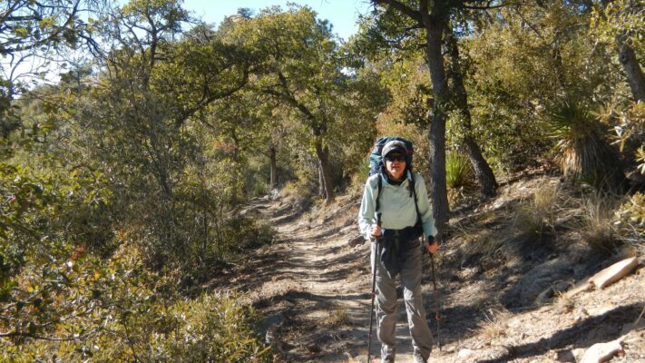 Saguaro Wilderness, backpacking, oak woodland, February