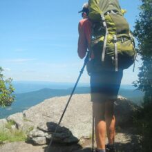 Shenandoah Wilderness, Appalachian Trail overlook, June2019