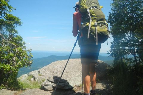 Shenandoah Wilderness, Appalachian Trail overlook, June2019