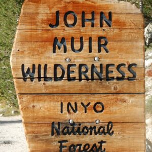 Sequoia-Kings Canyon Wilderness, forest service sign, September