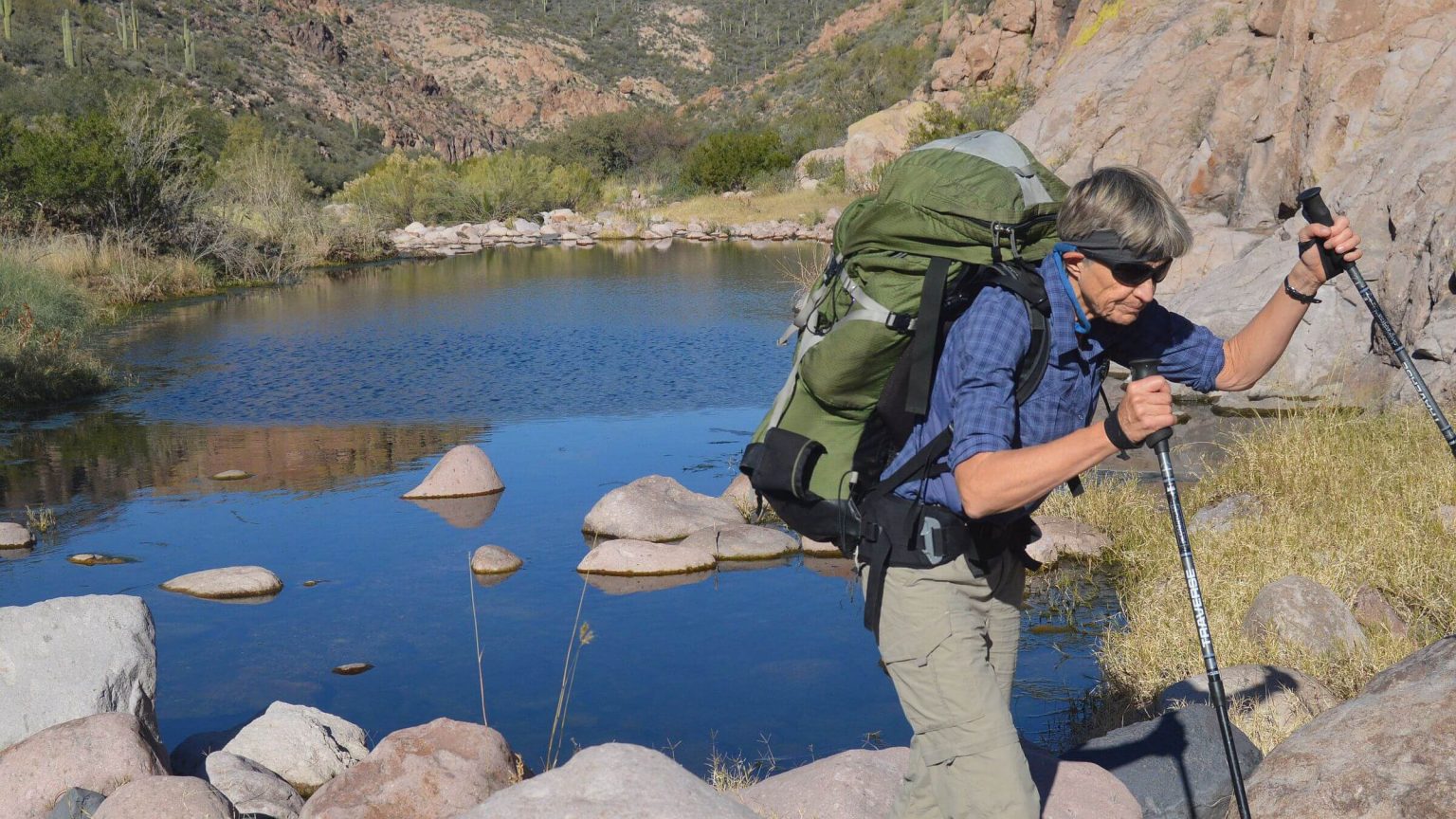 Superstition Wilderness, backpacking, La Barge Creek, December