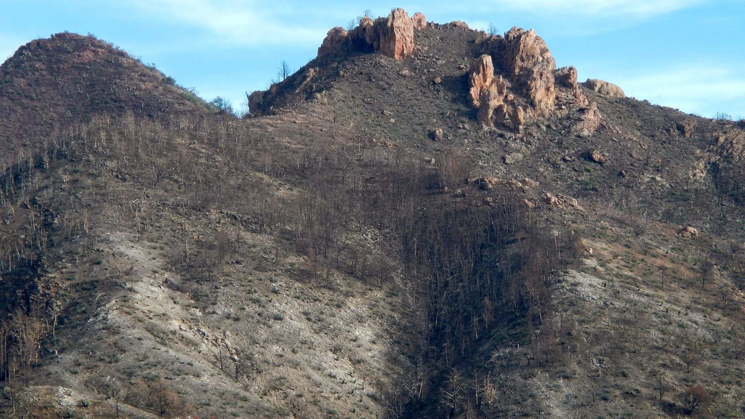 Superstition Wilderness, West Fork Pinto Creek burned, December