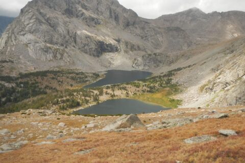 2025: Lizard Head Peak above Bear Lakes blocking cloudy Cirque
