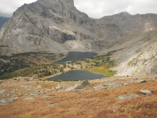 2025: Lizard Head Peak above Bear Lakes blocking cloudy Cirque
